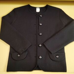 J. Crew Black Wool Cardigan